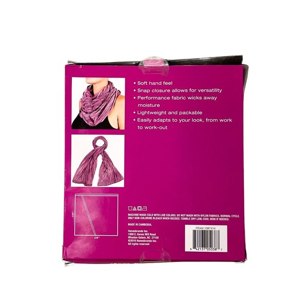 CHAMPION Lightweight Snap Scarf NEW - Picture 3 of 3